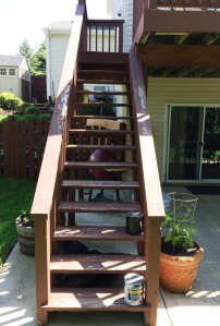 Deck steps: Before